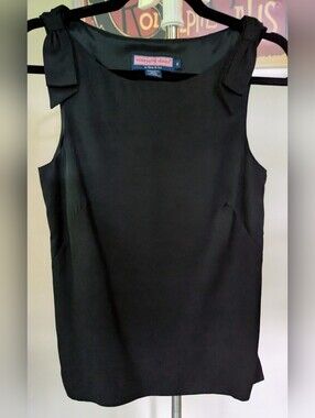 SALE $20 Vineyard Vines Bow Shoulder Silk Sleeveless Top Size 4